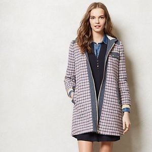 Lauren Moffatt checkered swing coat